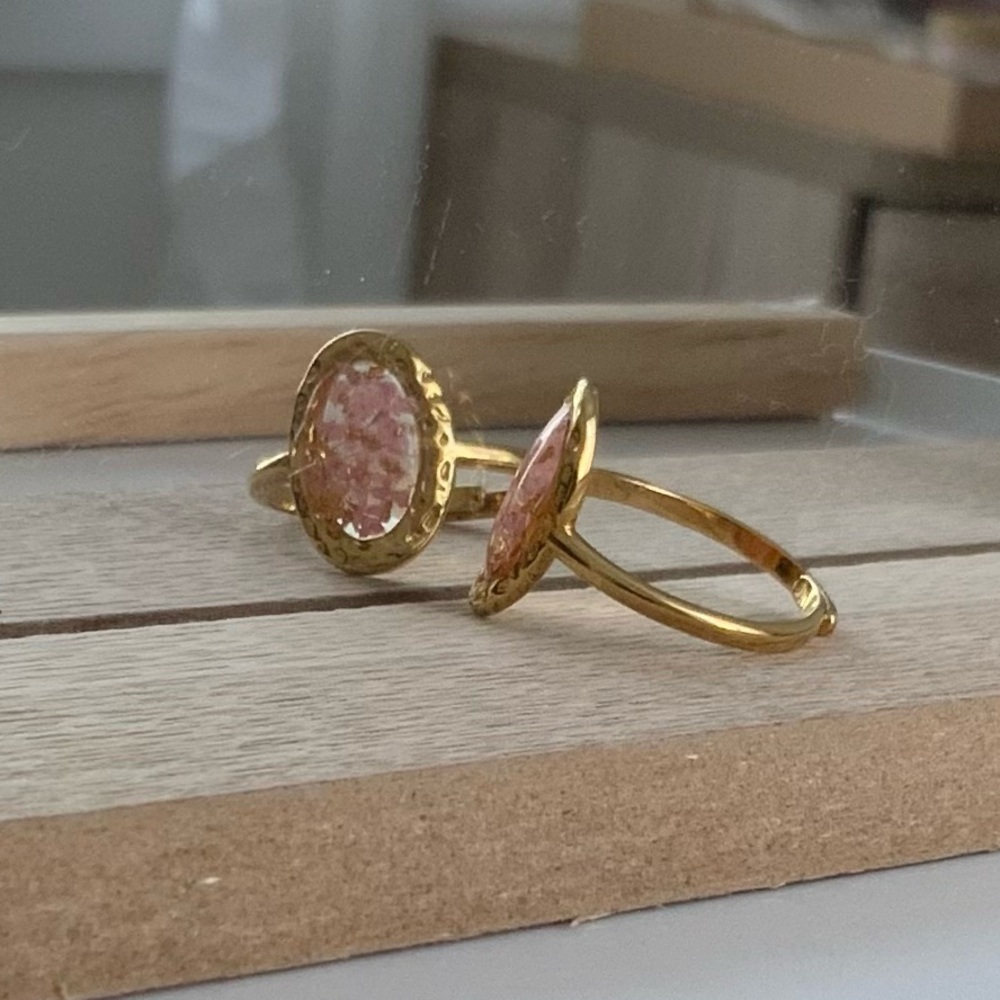 Pink Floral Ring